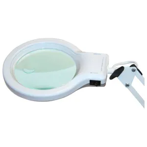 Лупа-лампа настольная «Леда С20 Про» 4,5/9x, 127 мм, на струбцине, с подсветкой (20 LED), изображение 2