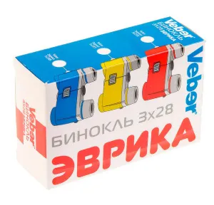 Бинокль детский Veber «Эврика» 3х28, желтый, изображение 5