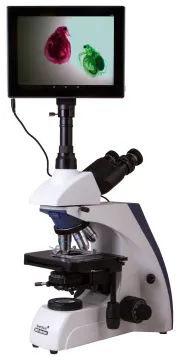 Микроскоп цифровой Levenhuk MED D30T LCD, тринокулярный, изображение 3