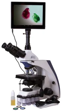 Микроскоп цифровой Levenhuk MED D30T LCD, тринокулярный, изображение 2