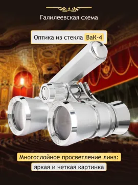 Театральный бинокль-лорнет Levenhuk Broadway 325E, изображение 13