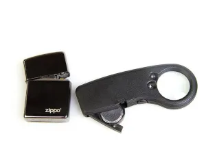 Лупа на ручке Veber 6x, 30 мм, с UV-подсветкой для банкнот (MG21012-A), изображение 2